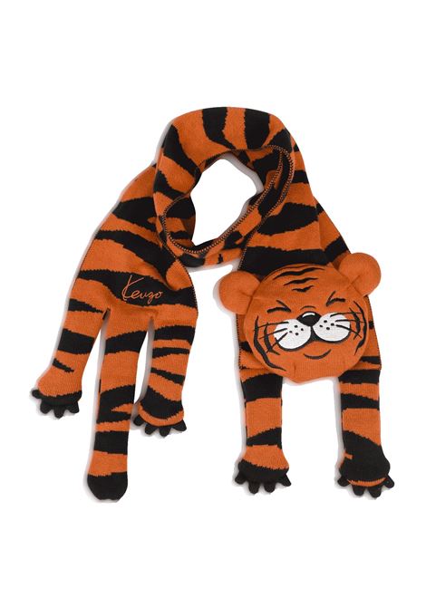 Cappello e sciarpa stampa tigre KENZO KIDS | K62152E10